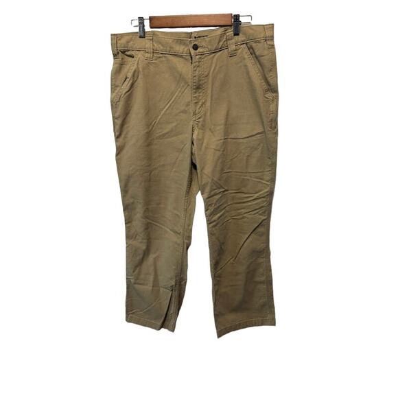 Carhartt work pants tan relaxed fit rugged flex sz 36 x 30 workwear brown - Picture 1 of 9